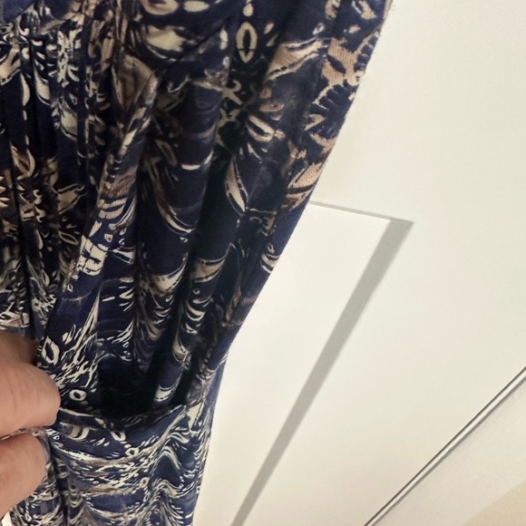 Sundance Jersey Knit Casual Sleeveless Dress Stretchy Ruched Dress Midi Dress Lg - Picture 3 of 5